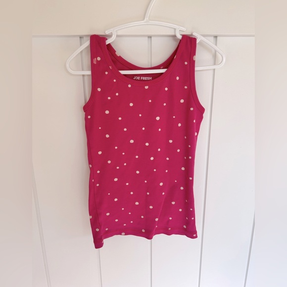 Joe Fresh pink polka dot tank - Picture 1 of 2